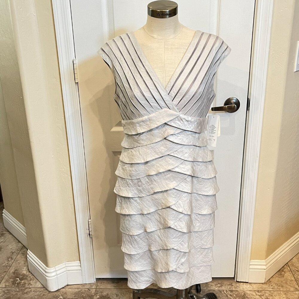 NWT - Adrianna Papell Formal Dress in Sterling